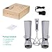 Naipo Leg Massager for Foot and Calf Circulation Massage Air Compression Leg Wraps with 3 Intensities 2 Modes Handheld Controller (Suggested Calf Circumference 15-21 inches)