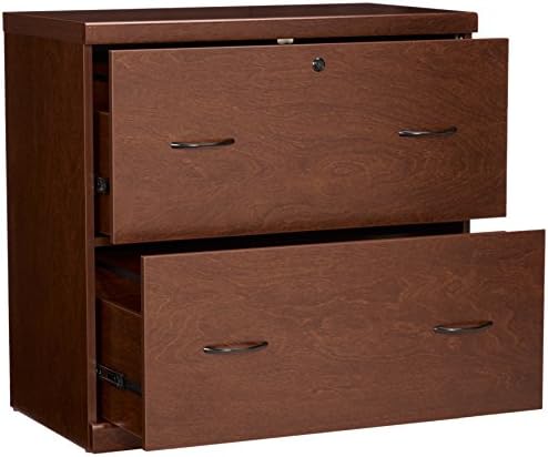 Amazon Com Z Line Designs 2 Drawer Lateral File Cherry Cabinet With Black Accents Furniture Decor