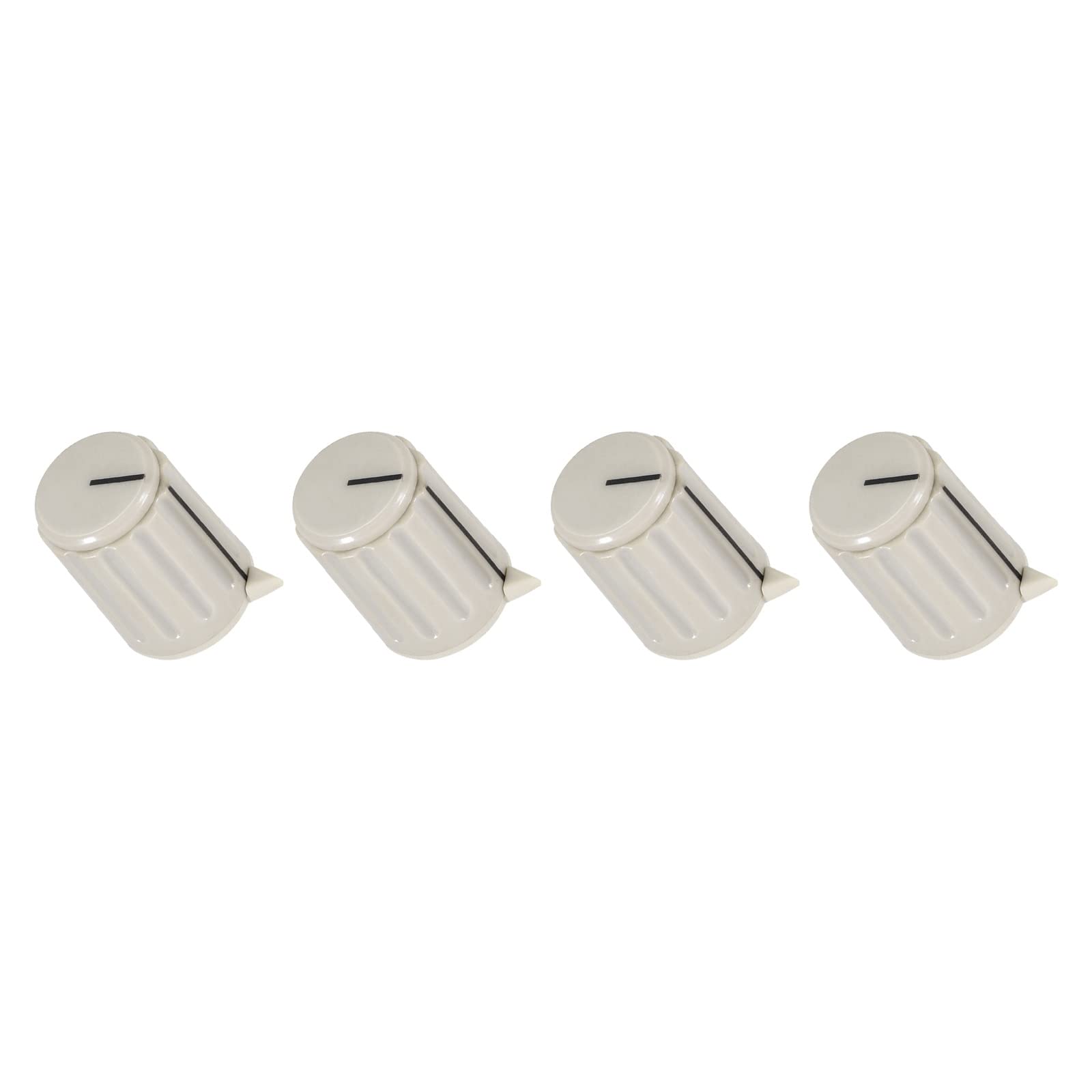 Rebower Potentiometer Control Knob Insert Shaft Switch Knobs, [for Audio Device] - 4mm/Grey / 4Pcs