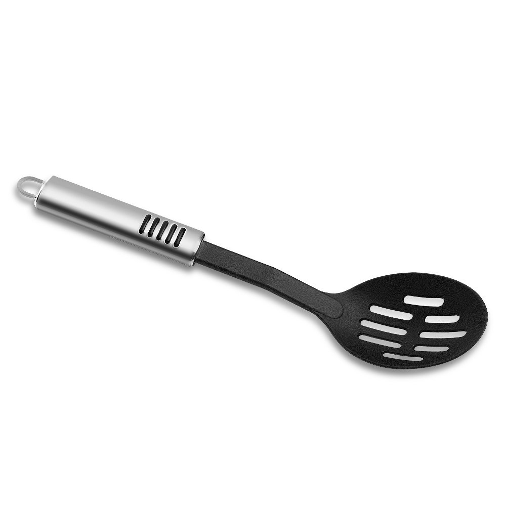 Slotted Serving Spoon with 13" Offset Angled Handle for