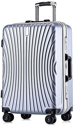 ハード荷物トロリースーツケース旅行の荷物トロリースーツケース360 ミュート軽量ポータブル多方向ホイールトリムボードシャーシ Size Lfspラゲッジホイールハードサイドスーツケースファッション B084l1pp3v Color おもちゃ Silver ジュエリー 24inches 旅行の