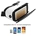 MAGIOVE 3D VR Glasses Virtual Reality Headset Best Mobile Phone 3D Movies for iPhone + Stereo Headphones