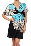 Kiwi Co. Women's Wildflower Print V-Neck Kimono Dress