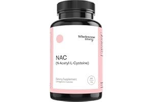 Wholesome Story NAC Supplement N Acetyl Cysteine 600 mg | Liver, Lung & Fertility Support | 120 Capsules | 120 Serving Supply