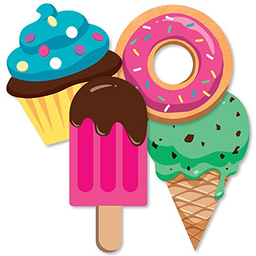 Sweet shoppe - donut, ice cream and cupcake decorations…