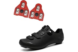 Mens Cycling Shoes with Cleat Set Compatible Peloton Bike SPD Delta Cleats Indoor Cycling Shoes for Men Road Cycle Shoes