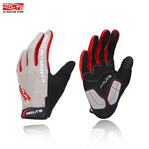 Arltb Winter Bike Gloves 3 Size 3 Colors Bicycle Cycling Biking Gloves Mitts Full Finger Pad Breathable Lightweight for Bike Riding Mountain Bike Motorcycle Free Cycle BMX Lifting Fitness Climbing