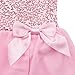 TiaoBug Girls Sequined Ballet Dance Dress Sweetheart Leotard Pink 3-4