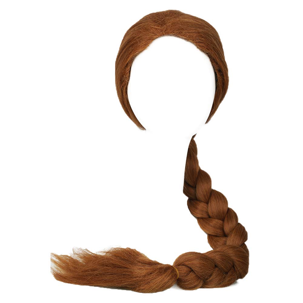 Photo 1 of Coslive Princess Fiona Wig Ultra-long Brown Braid Wig Cosplay Accessory