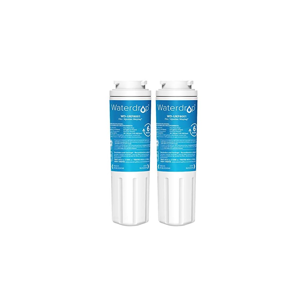 Waterdrop UKF8001 Refrigerator Water Filter, Compatible with Maytag