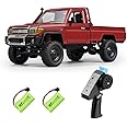 WANZRXX 1/12 RC Truck LC 79 Pickup Trucks 2.4G Full Proportional Rock Crawler 4WD Electric Remote Control Car Off-Road Climbing Vehicle RTR 280 Motor LED Searchlight Hobby Grade Drift Car 2 Batteries