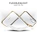 iPhone 7/8 Plus Case,Hallsen [Electroplating TPU] Ultra-Slim Transparent Crystal Clear Anti-Scratch Flexible Soft TPU Case Cover for Apple iPhone 7 Plus/iPhone 8 Plus 5.5inch - Gold