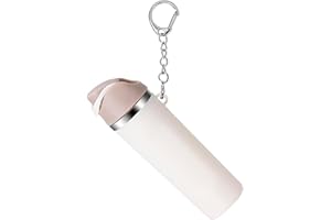 ERTUNA Mini Trendy Bottle Keychain Accessories Compatible with Owala Water Cute Tumbler Cup Chapstick Lip Balm Holder Charms