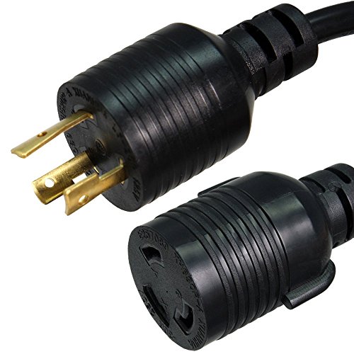 NEMA L5-20P to L5-30R Plug Adapter - 1 Foot, 20A/125V, 12 AWG - IBX-6381-01M