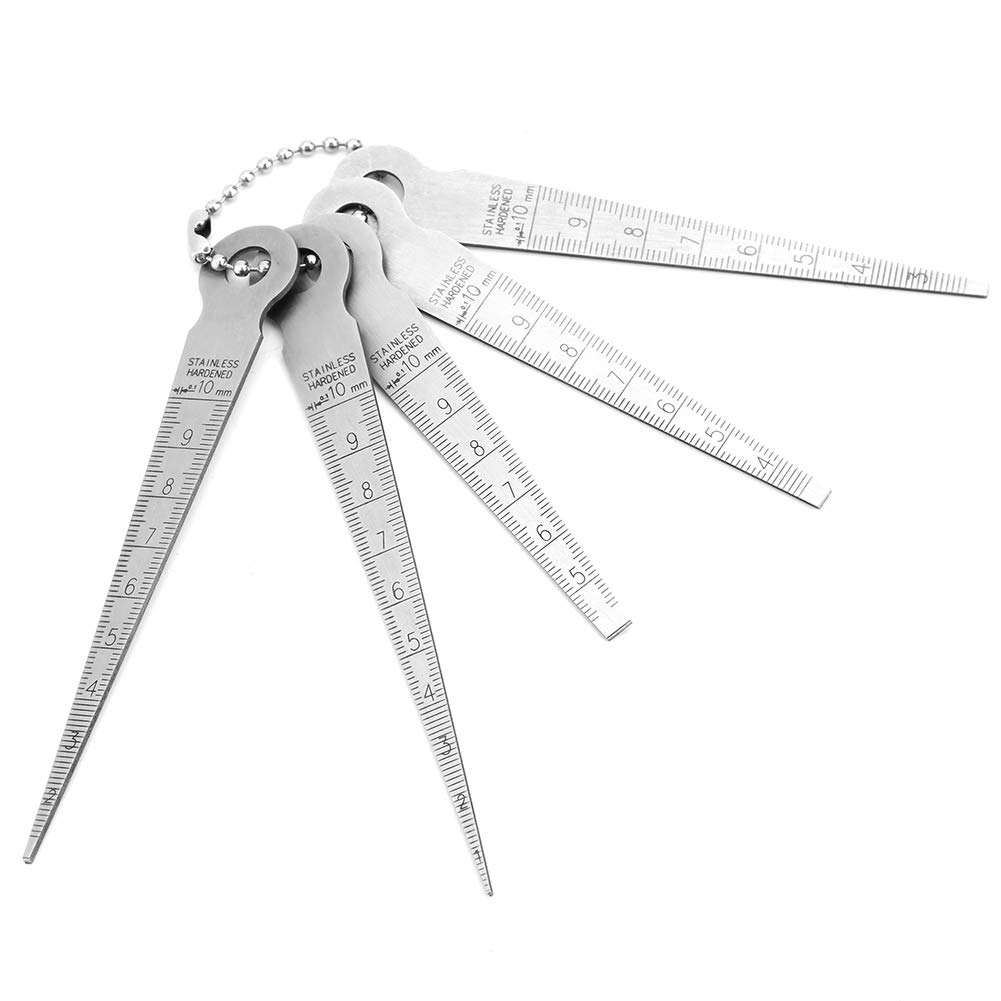 Welding Taper Gauges Set 110mm 0.1mm Resolution Stainless Steel Hole