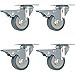 4 Pack 2-Inch Swivel Lock Brake Polyurethane Plate Caster