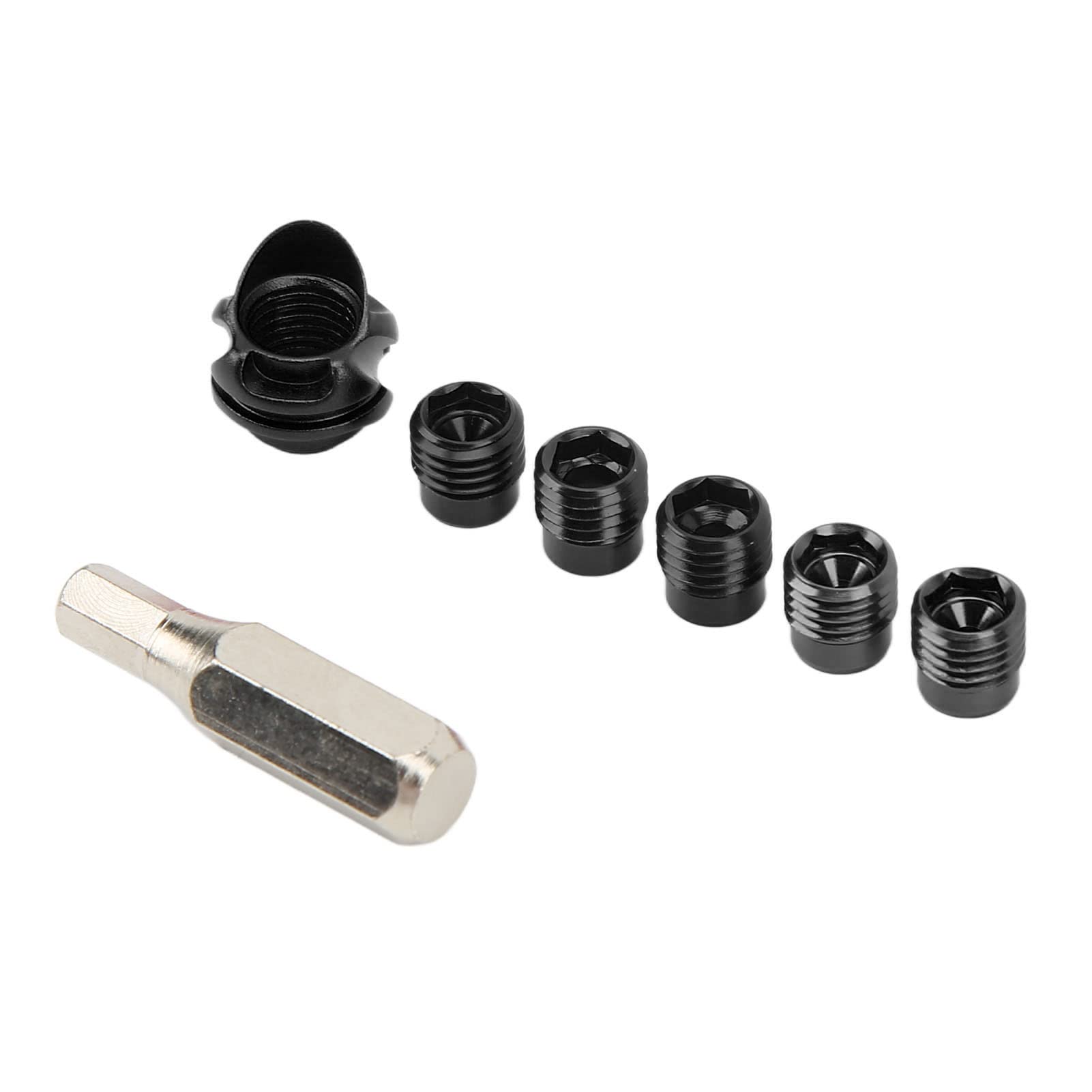 UBEF Archery Hood Sight Cover Kit, Aluminum Alloy 6x 8x Clarifying Lens Lightweight Durable Compound Bow Peep Sight for Shooting (Black)