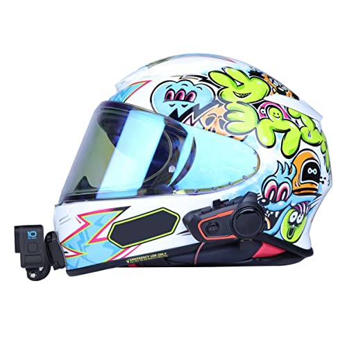 Lupholue Motorcycle Helmet Chin Mount with Curved