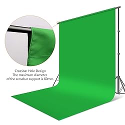 HEMMOTOP Green Screen Backdrop, 10 x 20 ft