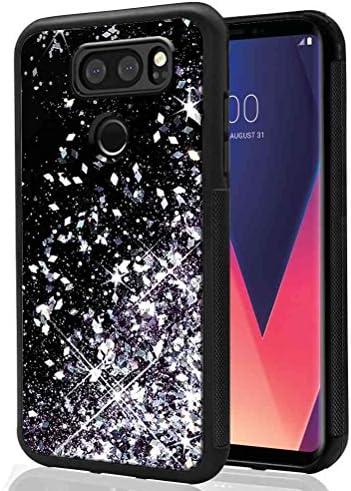 LG V30/LG V30 Plus Glitter Case/LG V30S Glitter Case, SuperbBeast Fashion Bling Floating Glitter Sparkle Girly TPU Bumper Case for LG V30/V30 Plus/V30S (2017)