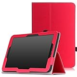 MoKo Verizon Ellipsis 10 Case - Slim Folding Cover Case for Verizon Ellipsis 10 2015 Tablet, RED