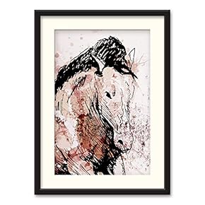 NWT Black Paper Framed Canvas Wall Art for...