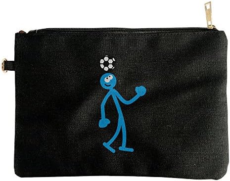 Fussball Mit Dem Kopf 3c Zipper Canvas Bag,Metal Zipper,Clip - Multi Purpose Durable Storage And Organizer Bag For Men, Women, Kids