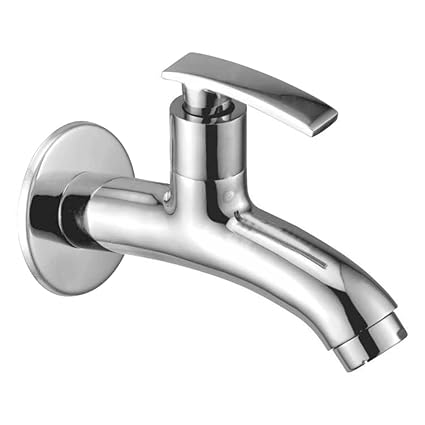 Oleanna Desire Brass Quarter Turn Fittings Long Body Bib Cock Water Taps (Chrome Finish)