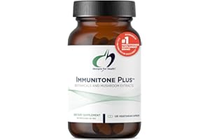 Designs for Health Herbal Immune Support with Mushrooms, Echinacea, Green Tea, Astragalus + Elderberry - Immunitone Plus Pills - Non-GMO Supplement (120 Capsules)
