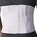 MABIS Lumbar Support Brace, Unisex Lower Back Support Brace, Adjustable Lumbar Support, White