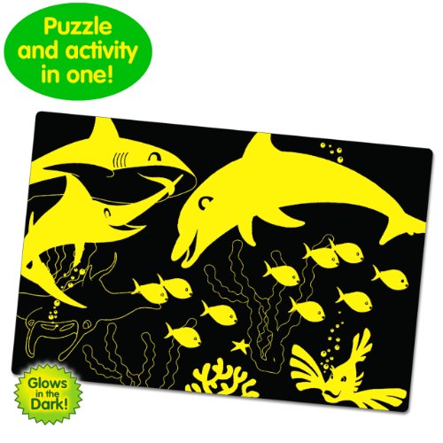 The Learning Journey Puzzle Doubles, Glow In The Dark, Sea Life