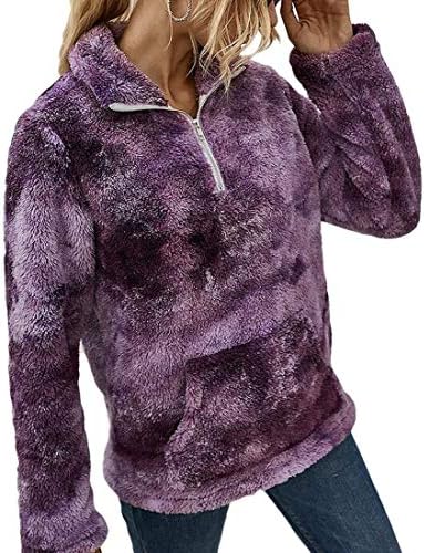 sherpa pullover purple