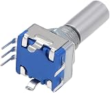 sourcing map EC11 Rotary Encoder 5 Pin 20mm D-Shaft Digital Potentiometer 5pcs view 5