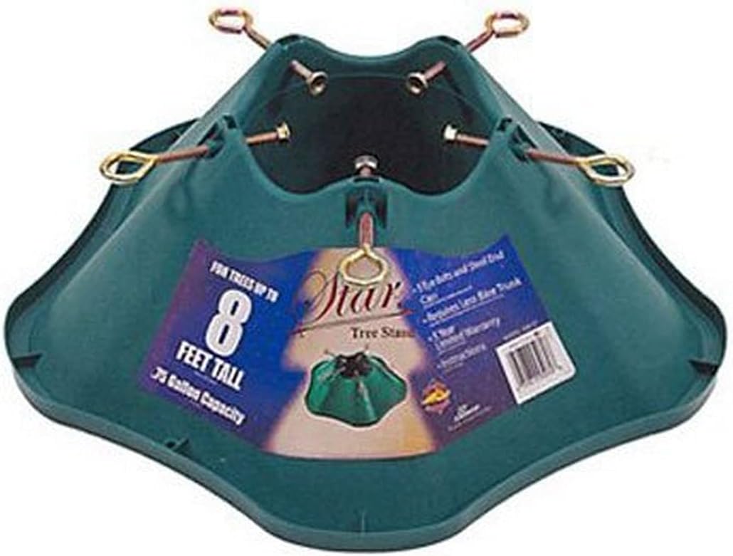 Tree Stands - JACK-POST 508-ST Christmas Tree Stand, Green Plastic, 8 Ft. Tree - Quantity 1