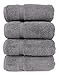 SALBAKOS - Premium 4 Piece Bath Towel Set, Made with 100% Turkish Cotton, Quick Drying, Highly Absorbent & Comfy Towels for Spa & Hotel | 27