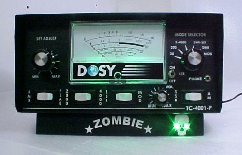 Zombie Amps Custom Dosy TC4001P cb Ham radio SWR wattmeter Power meter set