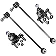 SCITOO 4pcs Front Suspension Kit Sway Bar Link Lower Ball Joint Fit 2005-2018 For Vw for Jetta 2012-2016 For Vw for Passat 2010-2014 For Vw for Golf
