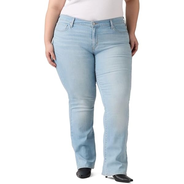 Jeans mit Bootcut Legs für Damen in Blau