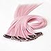 Neitsi 10pcs 18inch Colored Highlight Synthetic Clip on in Hair Extensions #F01 Light Pink
