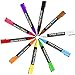 Chalkmaster Liquid Chalk Markers - Huge 10 Color Liquid Chalk Premium Artist Quality Marker Pen Set + 6 Free Additional 6 mm Reversible Chisel to Bullet Point Tips - 100% Satisfaction Guarantee