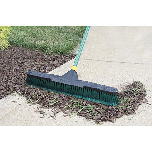 Quickie Bulldozer 24Inch MultiSurface Push Broom, Size 60 Wood