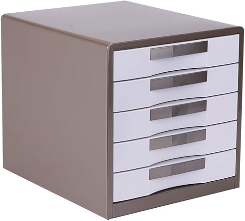 File Cabinets 5 Tier Metal Desktop Drawer Type Brown With Lock A4 Office Data Storage High Capacity Office Supplies Anqna Color 5 Tier Amazon Co Uk Kitchen Home