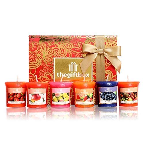 Scented Candle Gift Set with 6 x Candles Perfect for Christmas. Scented