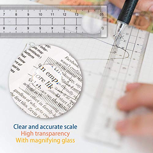 Compass Set, Muscccm Compass for Geometry Math Geometry Kit 8 Pieces - Student Supplies Drawing Compass, Protractor, Rulers, Pencil Lead Refills, Pencil, Eraser for Students and Engineering Drawing