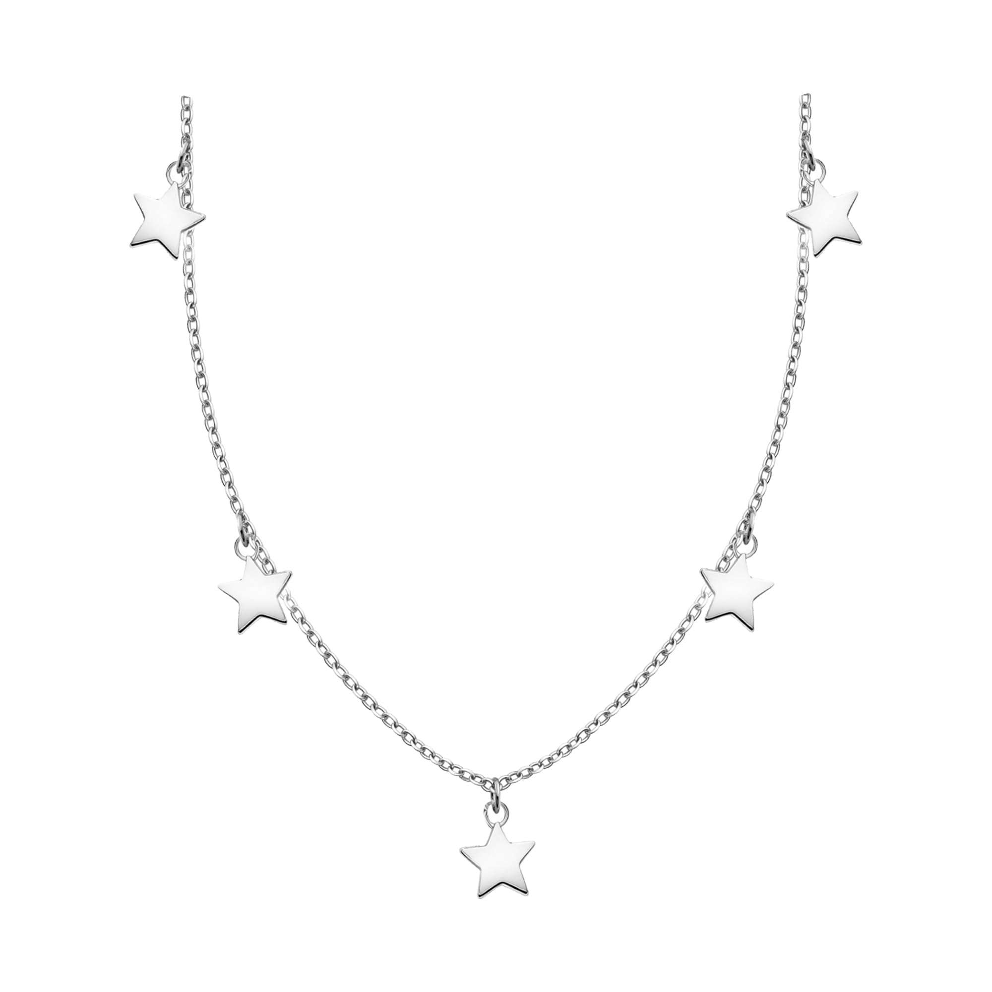 Sofia Milani - Women's Necklace 925 Silver - Stars Pendant - 50317