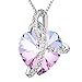 Angelady Gemstone Created Infinity Pendant Necklace Gifts Women Girls Crystal from Swarovski (1) Wife Present Graduation Souvenir