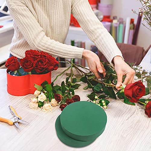 CCINEE Round Floral Foam Blocks,8" Large Wet Styrofoam Bricks for