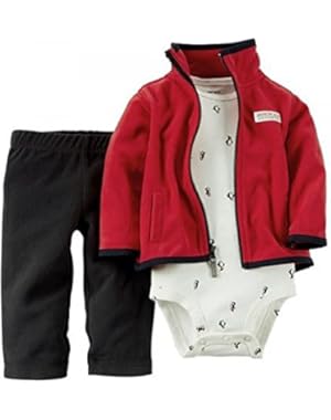 Carter's Baby Boys 3-Piece Short-Sleeve Safari Bodysuit, Adventure Gear, 3 Months