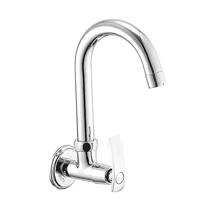 ALTON Fame 3365 Brass Sink Cock With Swinging Spout/Wall Mounted (Chrome)