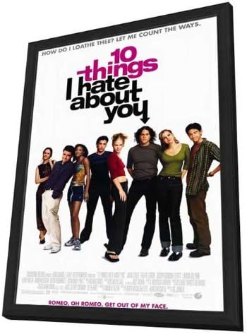 Ten Things I Hate About You 27 x 40 Movie Poster - Style A - in Deluxe Wood Frame